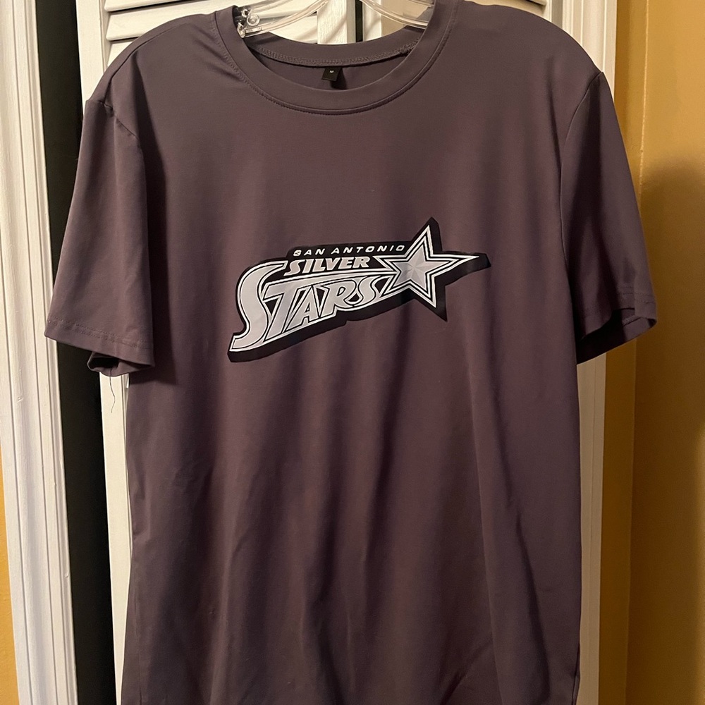 SHEIN Gray Short Sleeve Tee with Star Graphic